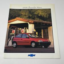 1998 Chevrolet Metro Dealer Showroom Sales Brochure Informational Photos picture