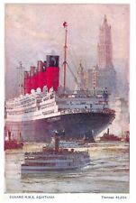 NEW Postcard Cunard RMS Aquitania, Boat, Ship 1M picture