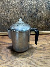 Vtg MCM Revere Ware 1801 8 Cup Percolator Stove Top Coffee Pot Copper Clad USA picture