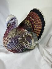 LARGE TOM TURKEY Thanksgiving Centerpiece or Decoration Plush Detailed picture
