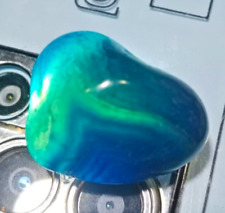 A rare sky blue agate stone with high energy, raw, unpolished picture
