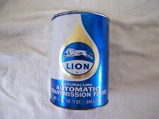 Vintage Lion Automatic Transmission Fluid Oil Can FULL Dexron 2, Los Angeles CA. picture