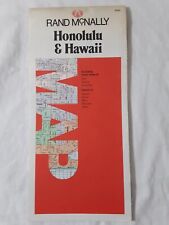 Honolulu & Hawaii Rand McNally 1985 map Hilo Maui +  0-528-27117-2 picture