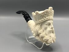 Large Size King Pipe Handmade block Meerschaum New Custom Made Case#115 picture