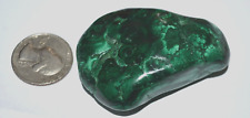 MALACHITE STONE POLISHED ON ONE SIDE SPECIMEN- 3 oz. US SELLER Lapidary MINERAL picture