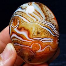 TOP 78G Natural Polished Silk Banded Agate Lace Agate Crystal Madagascar L2300 picture