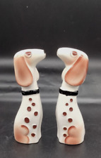 Vintage Holt Howard Ceramic Long Necked Hound Dog Salt & Pepper Shakers Japan picture