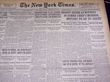 1937 FEBRUARY 21 NEW YORK TIMES - ROSOFF SEIZED AS WITNESS - NT 3105 picture
