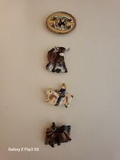 Vintage, western, whimsical button covers. Set of 4, great condition picture