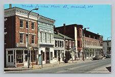 Mark Twain's Main Street Hannibal Missouri MO c1980s Vtg Chrome Postcard FLAW picture
