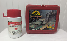 Vintage Jurassic Park Lunch Box and Matching Thermos Dinosaurs 1992 Rare picture
