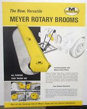 1960s Meyer Rotary Brooms New & Versatile Specs Sales Data Sheet picture