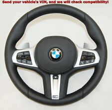 NEW OEM BMW X3 G01 X4 G02 5' G30 6' G32 VIBRO HEATED M STEERING LEATHER WHEEL picture