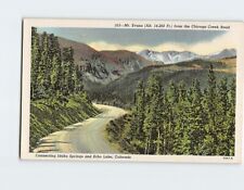 Postcard Mt. Evans Idaho Springs & Echo Lake Colorado USA picture