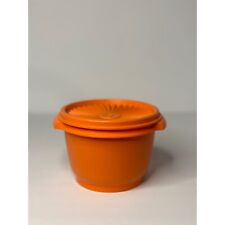 VTG Tupperware Condiment Kitchen Storage Home Decor Bowl Harvest Orange #886-17 picture