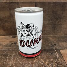 DUKE straight Steel Beer Can Duquesne Brewing Pittsburgh Pa. Cowboy Scene picture