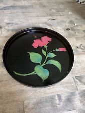 Vintage Black Laquer Plate 10” picture