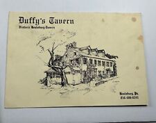 Vintage Restaurant Menu Duffy's Tavern Boalsburg PA  picture