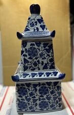 Absolutely Rare FIRM-VINTAGE CHINOISERIE PAGODA JAR 13 1/2” tall picture