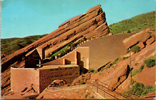 Vintage 1977 Red Rocks Theater, Denver Mountain Parks, Colorado Co Postcard picture