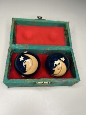 Vintage 1970s Tai Chi stress relief balls with Present Box. Boading Balls picture