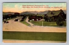 Los Angeles CA-California, Grand Boulevard, Brentwood Park, Vintage Postcard picture