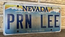 Vintage Nevada Personal Vanity PRN LEE License Plate Expired PORN LEE picture