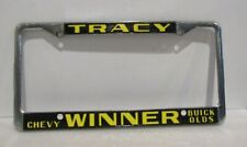 Tracy California Chevy Winner Auto Dealership Buick Olds License  Plate Frame  picture