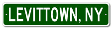 Levittown, New York Metal Wall Decor City Limit Sign - Aluminum picture