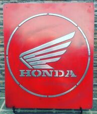 vintage Metal Sign Honda (handmade) picture