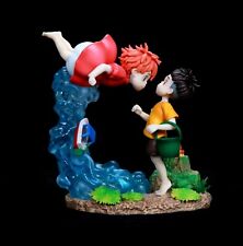  Ponyo on the Cliff Figure Toys Ponyo And Sosuke Scene Model Doll Statue  picture