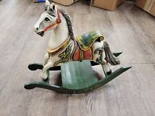 Vintage Schmid Musical Collectibles Rocking Horse music box Toy Land Christmas picture