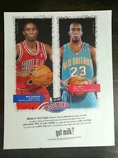 2005 NBA Rookies OTM Ben Gordan & J.R. Smith Got Milk? Original Color Ad 1221 A1 picture