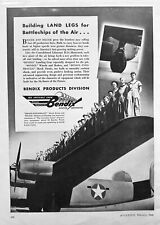 1943 Bendix Aviation, LTD  - B-24 Liberator Bomber Wheels & Brakes Original Ad picture