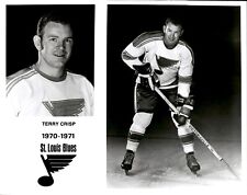 PF11 Original Photo TERRY CRISP 1970-71 ST LOUIS BLUES CENTER CLASSIC NHL HOCKEY picture