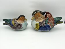 (2) VNT Kutani for Andrea of Sadek Vintage Hand Painted Porcelain Ducks Japan picture