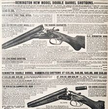 1900 Remington Dbl Barrel Shotgun Advertisement Victorian Sears Roebuck 5.25x7