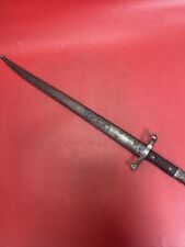 ORIGINAL PORTUGESE M1885 AUSTRIA STEYR ARSENAL MADE BAYONET AND SCABBARD picture