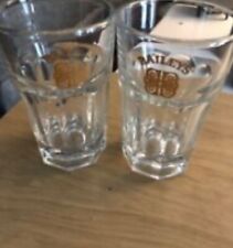 Lot of 2 Bailey's Irish Cream Cocktail Glass Glasses Tumblers Etched picture