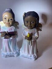 Two Young Black Girl Angels God Loves His Children, Lord Is My Light picture