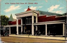 Postcard Fountain Bath House in Mt. Clemens, Michigan picture