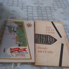 Soo Locks Souvenir Book 1984 & The Sault Canal through 100 Years 1954 picture