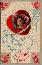 Vintage VALENTINE'S DAY Embossed Postcard 