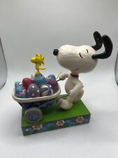 Enesco Peanuts by Jim Shore Snoopy & Woodstock Easter Egg Extravaganza Figurine picture