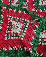 Beautiful Vintage Crochet Christmas Quilt  picture
