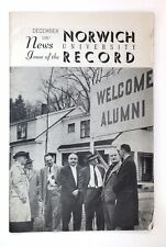 Norwich University Record December 1957 Northfield, Vermont picture