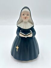 Vintage Schmid Rotating Music Box Nun Singing Christian Song Japan WORKS picture