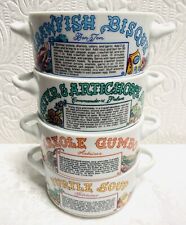 4 Never Used Vintage Ljungberg Collection Soup Bowls Recipes 1978 NWT picture