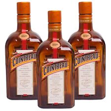 Cointreau Empty Liqueur Bottle 750 mL Amber Brown Glass Crafts French Orange picture