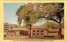 Saratoga Springs New York State Drink Hall Natural Mineral Water Postcard picture